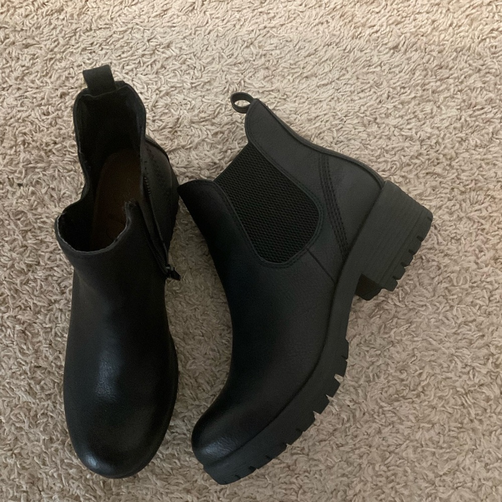Black ankle boots